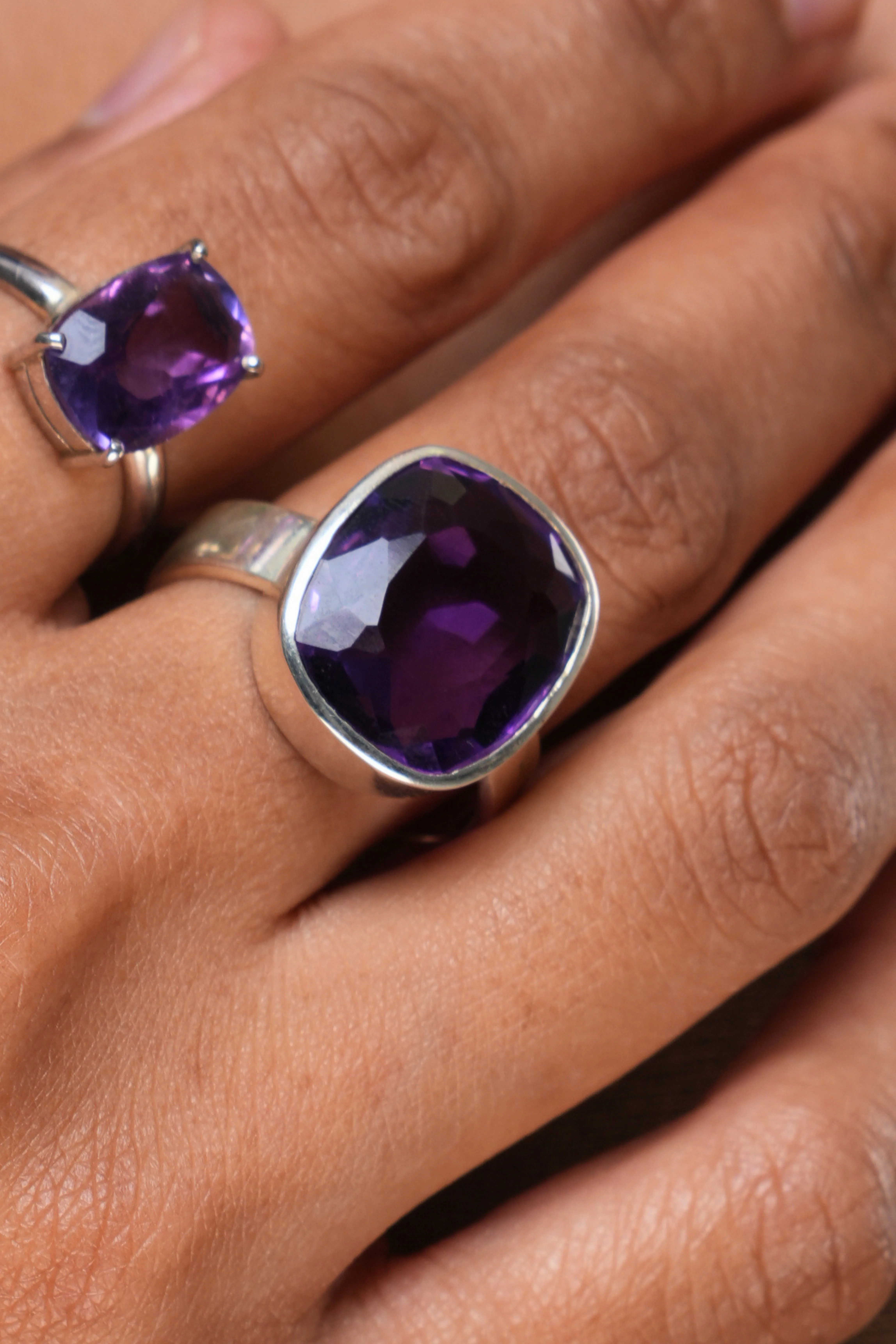 Amethyst Prong Setting (Oval) Ring