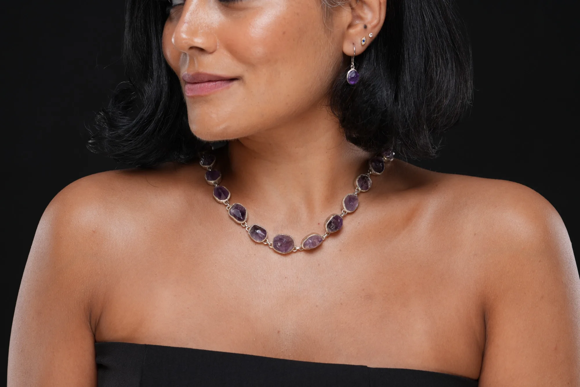 Imperfections of Violet Necklace - Odyssey by Silver