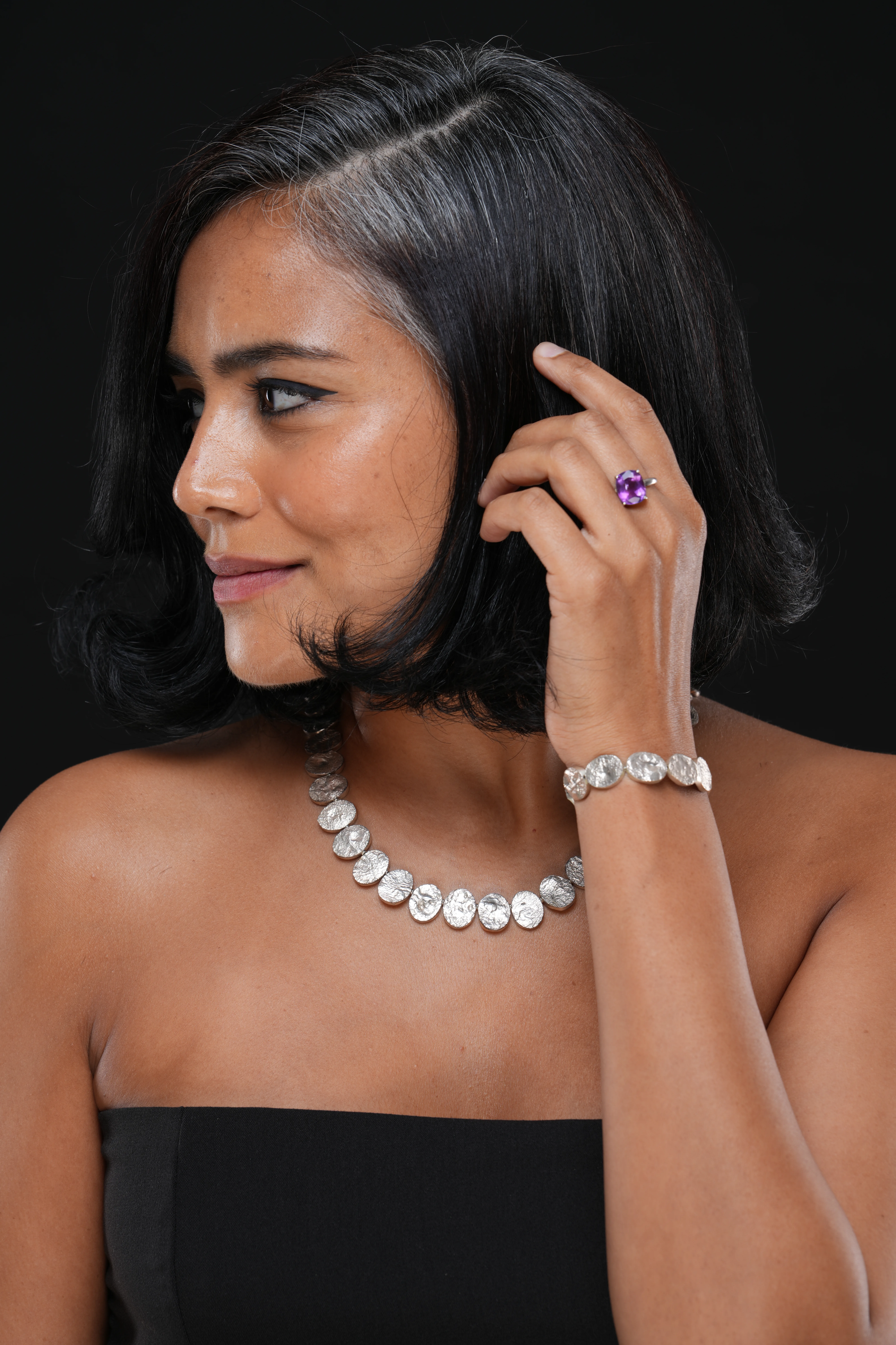 Rugged Strata Necklace - Odyssey by Silver